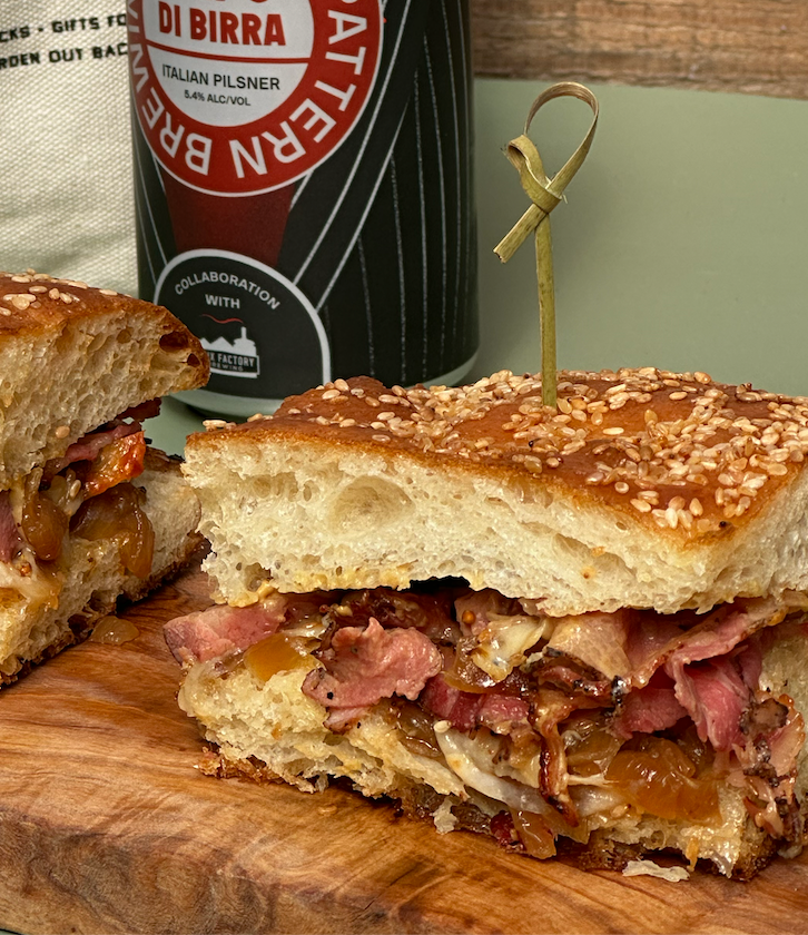 board and brew pastrami sandwich calories